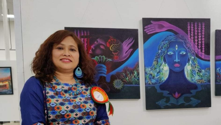 पथरी शनिश्चरे कला सिर्जनामा  सरोजा खड्गी