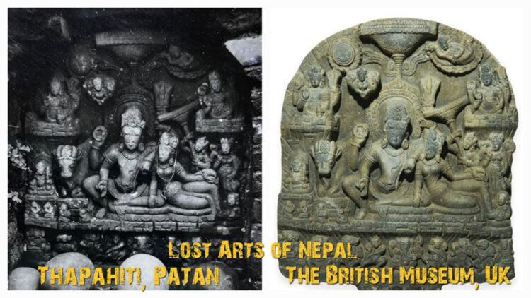 पाटनको थापाहिटीको पुरातात्विक उमामहेश्वर ब्रिटिश म्युजियममा