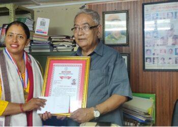 केवलपुरे–जनमत सम्मानबाट सुमित्रा सुमी सम्मानित