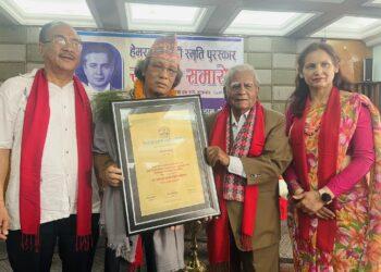 हेमराज पहारी स्मृति पुरस्कारबाट सरुभक्त पुरस्कृत