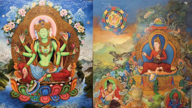 देवी देवताहरूको मूर्तिकला, प्रस्तरकलाका साथै चित्रकला