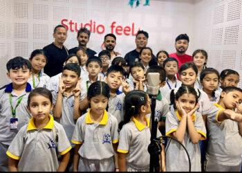 कान्जिरोवा स्कुलका २२ जना बालबालिकाले गाए फिल्म ‘सारंग’को गीत