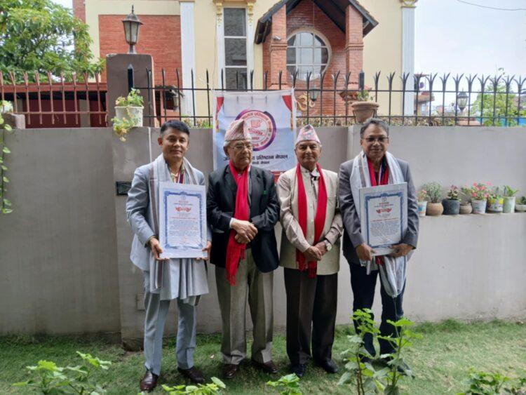 जनमत वाङमय प्रतिष्ठानद्वारा किशोर पहाडी र फुलमान बललाई सम्मान